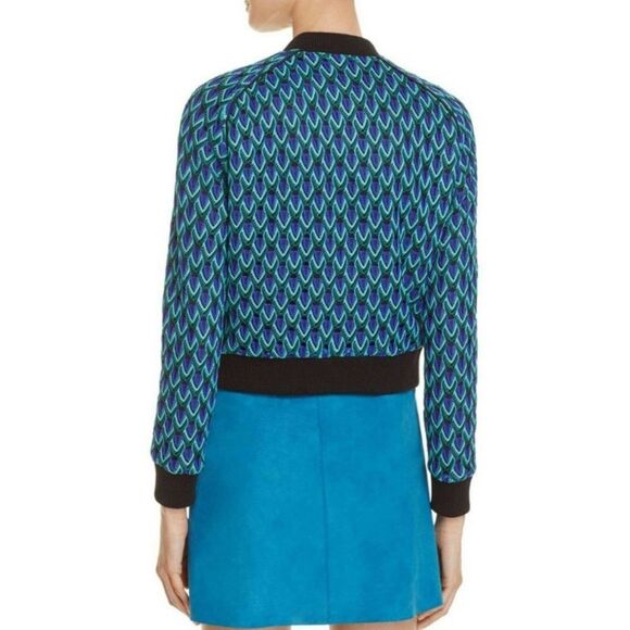 MAJE Mira Multicolor Lace Bomber Jacket Size XS/S - Picture 4 of 7